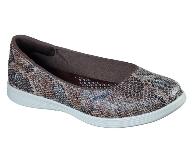 Skechers On The Go Dreamy - Curious - Womens Flats Shoes Brown [AU-PP1215]